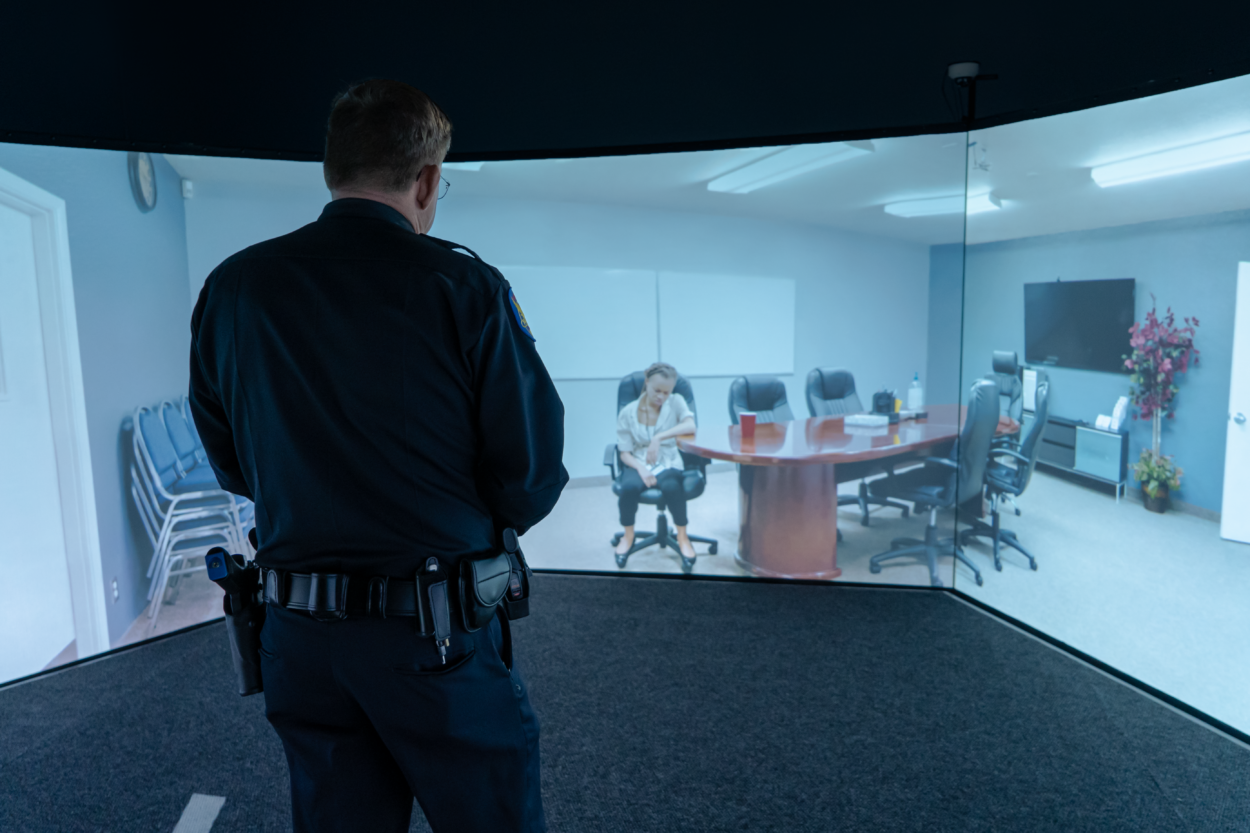 Behavioral Health Training for Law Enforcement Officers in VirTra's simulator