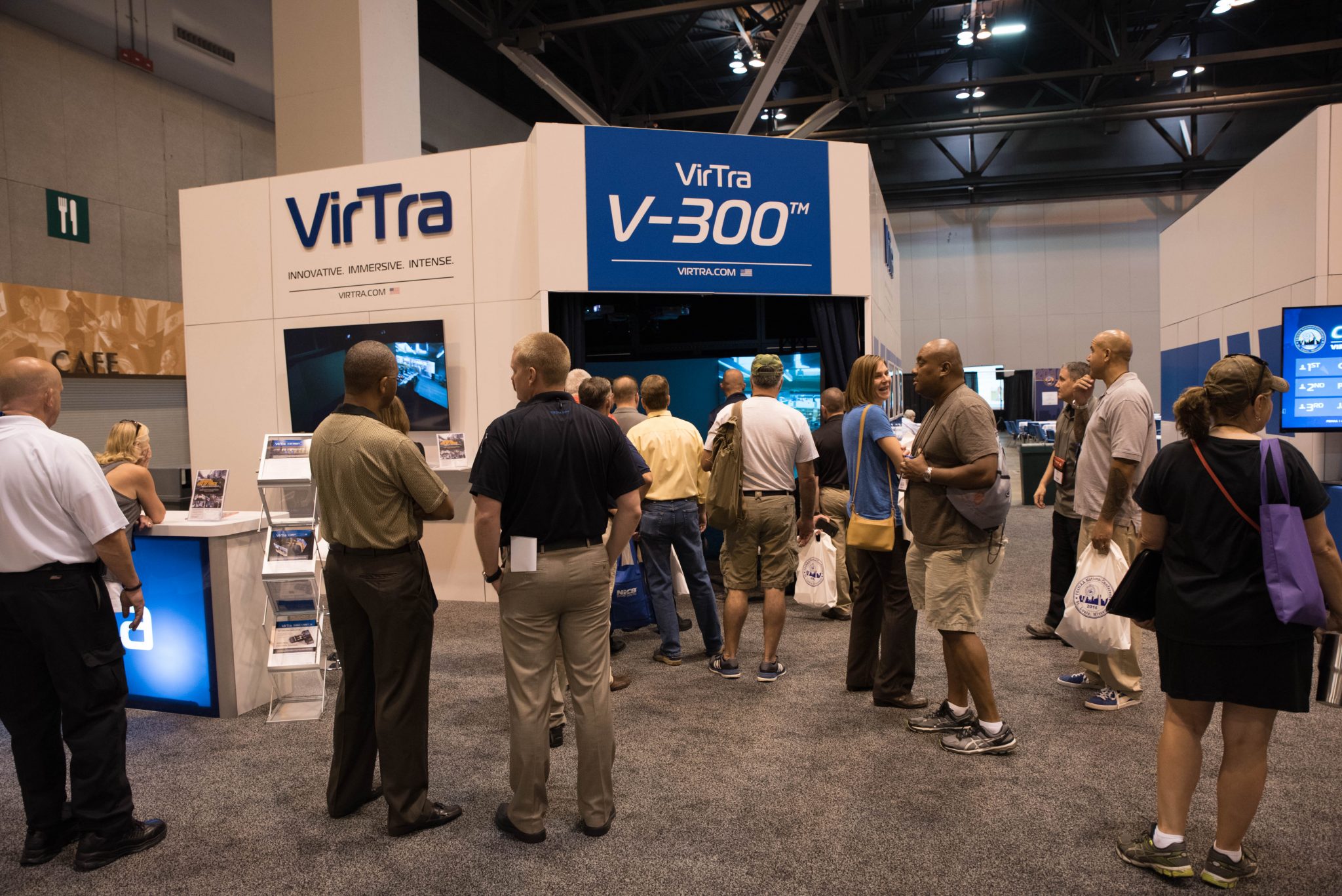 VIrTra V-300 judgmental use of force training simulator.